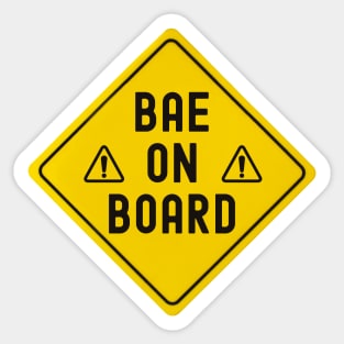 Bae On Board Bumper Sticker